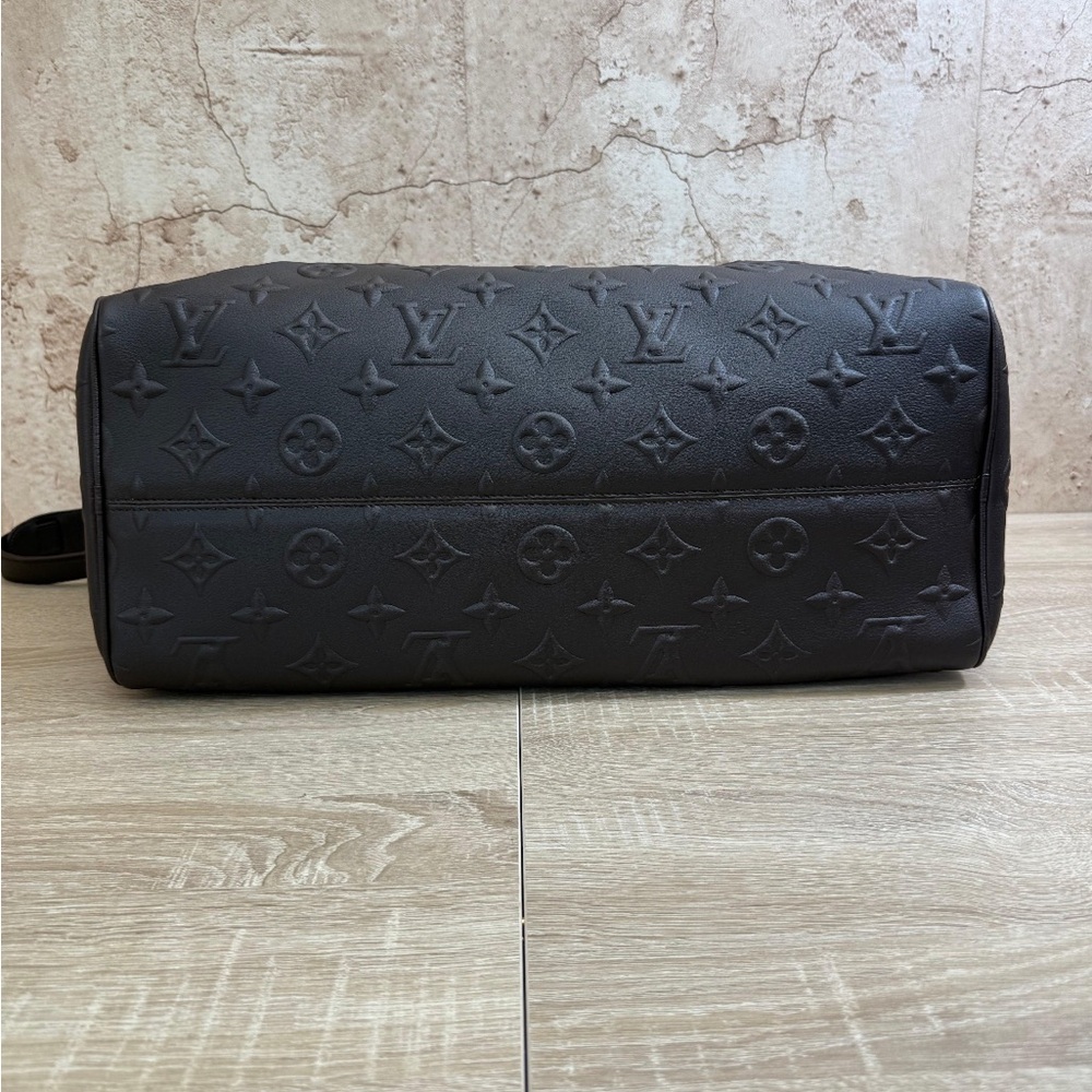 Louis Vuitton X EDUN Monogram Revelation Keepall 45 Bandouliere in mocha brown - Picture 9 of 10